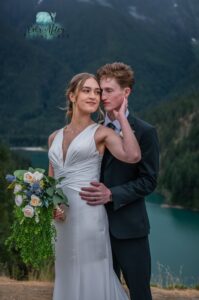 Diablo Lake wedding; National Cascades Park wedding; Mountain wedding; Washington State wedding;