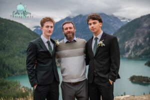 Diablo Lake wedding; National Cascades Park wedding; Mountain wedding; Washington State wedding;